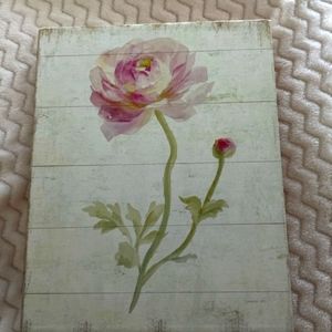 COPY - Wood Floral Rose Wall Art Decor